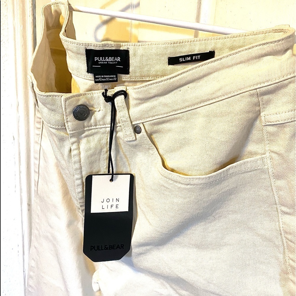 Ecru Pull & Bear Jeans 32/32